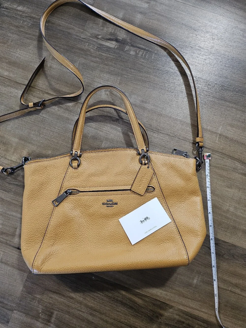 Coach Pebble Leather Prairie Satchel Bag